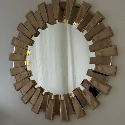 Bronz Model Aynalı Piyano Ayna 80 cm