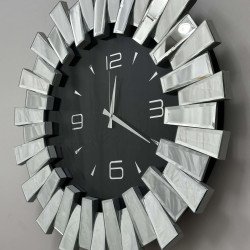 DÖRT RAKAM PİYANO AYNALI DUVAR SAATİ 