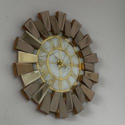 MERMER GÖBEK DESENLİ PİYANO AYNALI SAAT