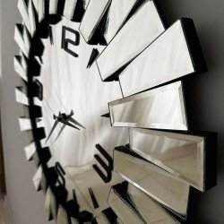 AYNALI  DÖRT RAKAM GÜMÜŞ PİYANO SAAT